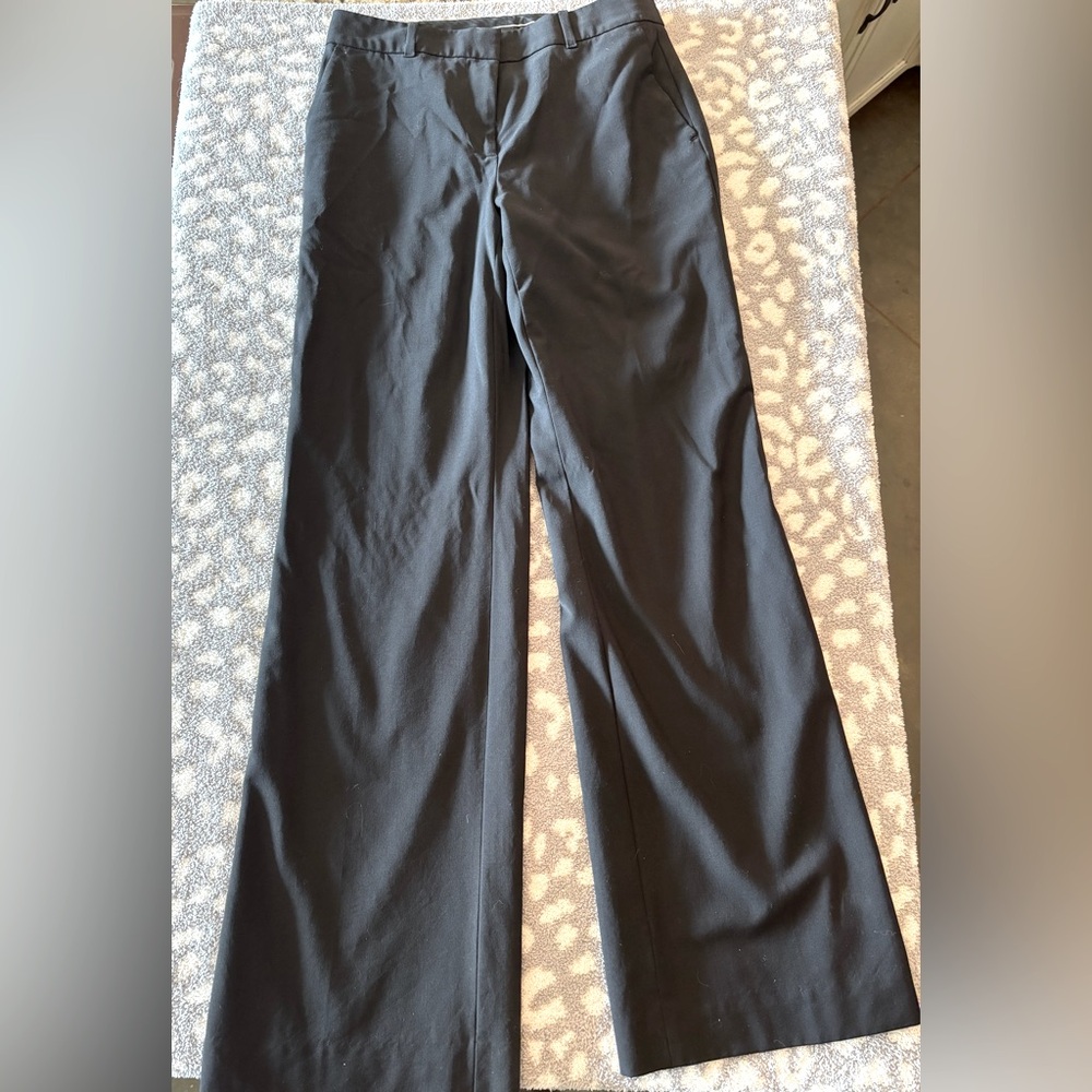 Ann Taylor Dark grey/Black Wide-Leg Trousers
